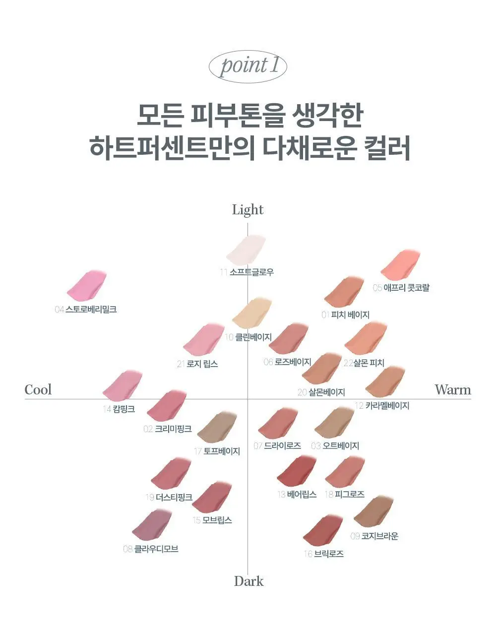 [태산 PICK / NEW 기획 출시] 하트퍼센트 도트 온 무드 립펜슬 0.8g 24종 (단품/기획) 상세페이지 35